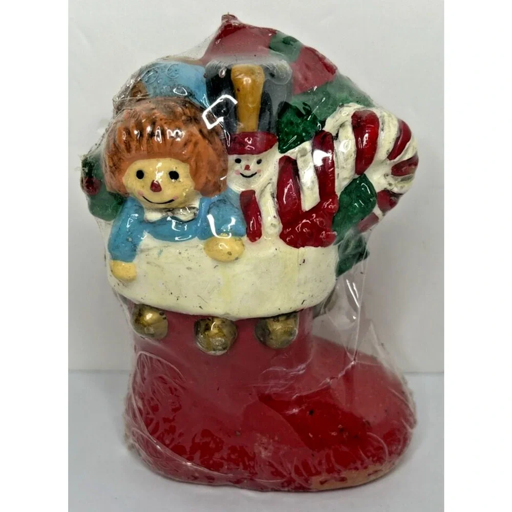 Vintage Santa Toy‎ Boot Stocking Candle New in Packaging 5